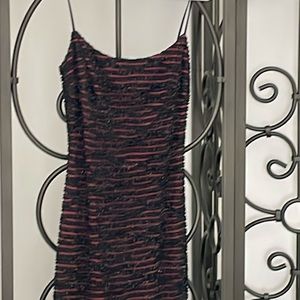 Vintage long silhouette dress